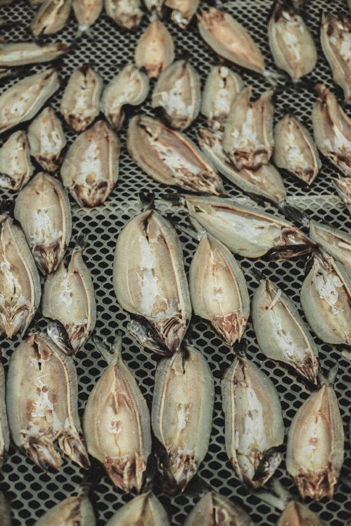 Ảnh minh họa khô cá trên lưới